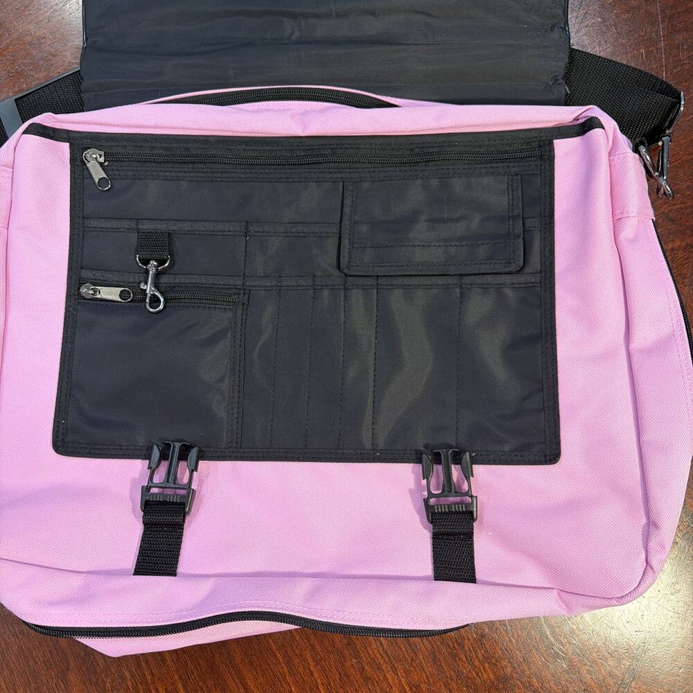 Travel Crossbody Laptop School Bag Pink - See Description - Picture 5 of 10